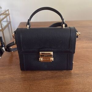 Michael Kors Black Leather handbag with Strap